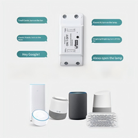 Interrupteur intelligent Tuya FY01, disjoncteur 10A WiFi, relais monocanal avec contrôle par application Android pour usage domestique et hôtelier