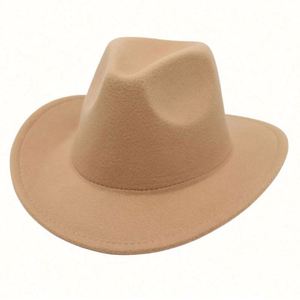 Sombrero de Vaquero con Borde Enrollado Tridimensional, Estilo Europeo y Estadounidense, para Todas las Estaciones, Moda para Exteriores - Product Image 5