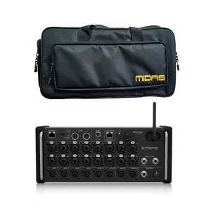 Midas MR18 Digital Mixer & Portable Bag Bundle 18-Channel Audio Sound System Rack Mixer Indoor