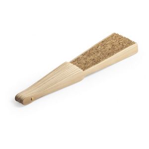 Eco-Friendly Custom Logo Engraving on Wooden Ribs Cork Fabric Hand <b>Fan</b> Foldable Summer Beach Business & Promotional Gift - Product Image 2