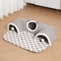 Coussin pour animaux de compagnie en corde de coton, tunnel pliable en velours de coton toutes saisons pour chats et chiens, vente en gros d'usine