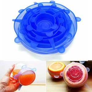 6-Piece Multifunctional Silicone Zipper Lids Bowl <b>Set</b> with 100g Capacity Dry Refrigerator <b>Microwave</b> Oven Food Storage Container - Product Image 2