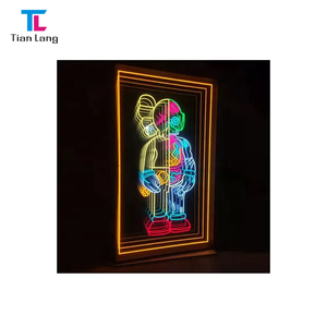 กระจกไฟอินฟินิตี้แบบกำหนดเองไฟอุโมงค์ LED สัญลักษณ์นีออนวัสดุกระจกเรืองแสงสัญลักษณ์ตัวอักษรอินฟินิตี้ที่กำหนดเอง - Product Image 3