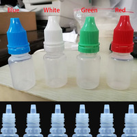 Listo para enviar Botella cuentagotas de plástico de 5 ml Embalaje Botellas exprimidas de gotas de aceite líquido vacías de alta calidad