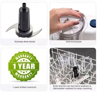 265354 2025 nouveau Design électrique de qualité alimentaire oignon ail viande légumes fruits hachoir 700ml 3 tasses électrique hachoir mélangeur