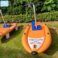 Vélo aquatique à pédales Stand Up, forme de planche de surf large, ponton flottant, siège unique, rapide et portable pour la plage, de Chine Lumark Direct