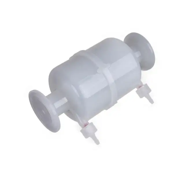 Hydrophobic PTFE Membrane Tri Clamp Capsule 0.22 Micron Air Filter For Sterile Filtration