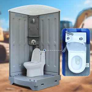 Toilette Portatile Moderna a Installazione Rapida per Esterni in HDPE con WC in Ceramica per Scuole e Appartamenti - Product Image 4