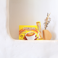 Café Instantáneo STEPPA Energy 5 en 1 con Sabor a Frutas, la Mejor Calidad, Delicioso Sabor Suave, Mejora el Estado de Ánimo, Reduce el Estrés, en Caja