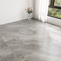 Dalles de sol en vinyle PVC auto-adhésives LVT à chevrons, blanches, pour usage commercial, imperméables, avec adhésif noir mat LVP