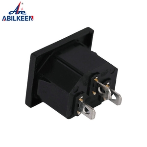 Convertidor de enchufe de toma de corriente CA de 3 pines negro con certificación CE adaptador de corriente CA - Product Image 5