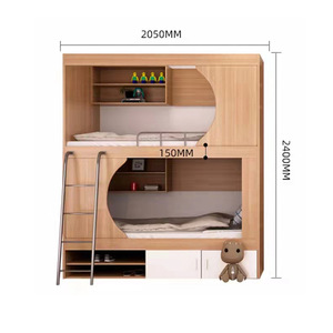 Yangpinhui Space Capsule Bunk <b>Bed</b> 2050*900*2400 With <b>Storage</b> For Schools Hotels Dormitory <b>Beds</b> - Product Image 3