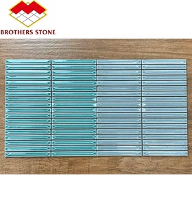 <span class=keywords><strong>Handmade</strong></span> hiện đại vuông gạch ceramic Finger-shaped tráng men tắm tường Mosaic cho phòng tắm và nhà vệ sinh - Product Image 2