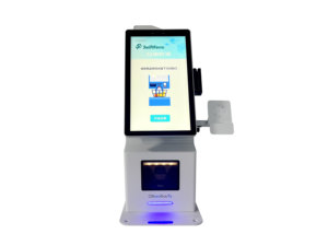 터치 스크린이 있는 실내 레스토랑 셀프 서비스 결제 키오스크 바닥 스탠딩 음식 주문 키오스크 옵션 바코드 리더 - Product Image 5