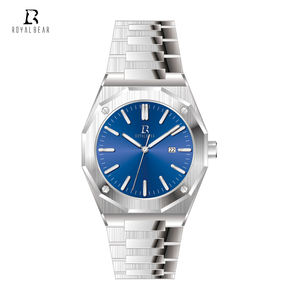 Montre à quartz pour hommes en acier inoxydable, marque de luxe, avec logo personnalisé, vente en gros, collection 2020 - Product Image 2