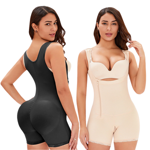Dưới Lulu tùy chỉnh cộng với kích thước cơ thể Shaper side-zip nút-up một mảnh kiểm soát bụng & mông nâng thiết kế thoáng khí - Product Image 1