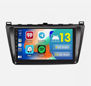 Reako 9 pulgadas Android 8Core 4 + 64G para <span class=keywords><strong>Mazda</strong></span> 6 2007-2012 Radio estéreo para coche CarPlay GPS <span class=keywords><strong>Navi</strong></span> FM WIFI - Product Image 1