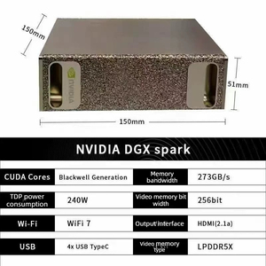 Dgx Gb10 Grace Blackwell Ordinateur de bureau IA Superordinateur Station de travail de calcul de modèles volumineux locaux 128 Go de RAM 4 To NVMe Dgx Spark(4 - Product Image 4