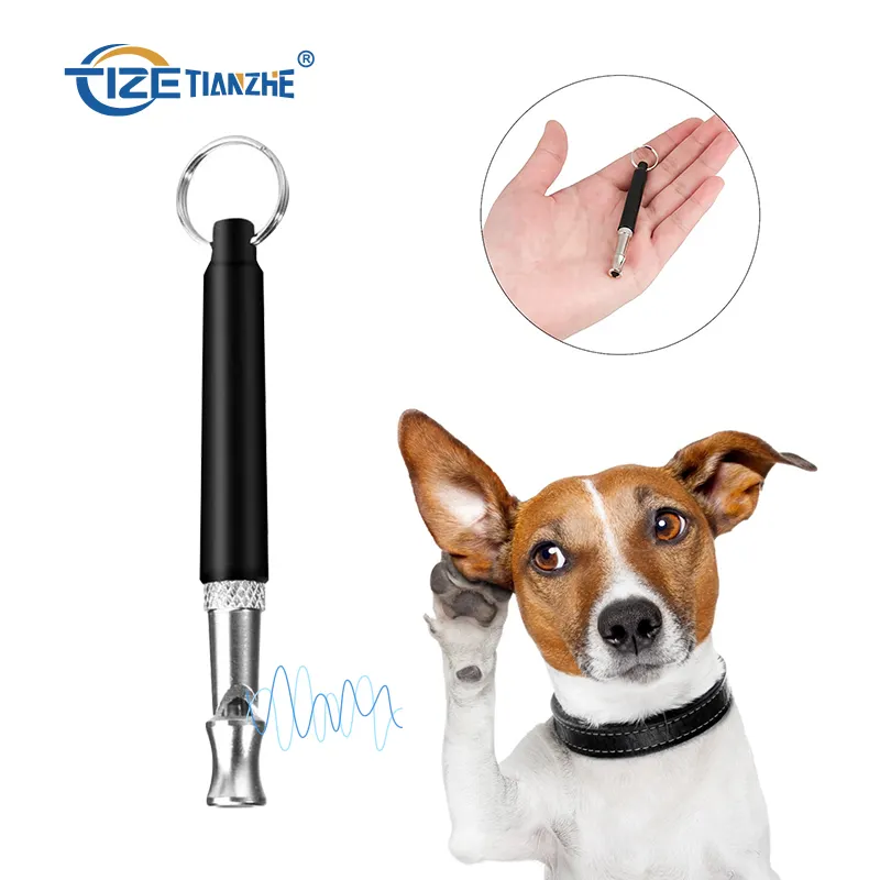 Hondenfluitcorrectie Hond Training Clicker Fluit Ultrasone Roestvrijstalen Buffelhoorn Hert Stop Blaffende Hondenfluit