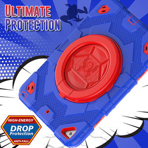 Per <span class=keywords><strong>Apple</strong></span> <span class=keywords><strong>iPad</strong></span> 10.2 7th 8th <span class=keywords><strong>9th</strong></span> custodia universale per tablet anti-caduta in silicone spesso con supporto per maniglia pellicola proteggi schermo integrata - Product Image 3