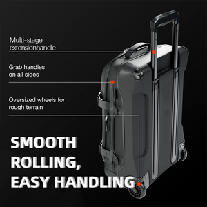 <span class=keywords><strong>Maleta</strong></span> de Viaje Resistente con Ruedas y Asa, Negra, Grande, Tipo Bolso de Lona - Product Image 2