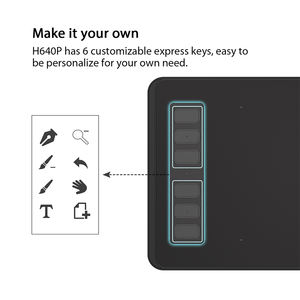 Tablette graphique numérique <span class=keywords><strong>HUION</strong></span> H640P <span class=keywords><strong>Inspiroy</strong></span> 6 Caliente Llaves, tablette graphique professionnelle pour le dessin et la conception - Product Image 3