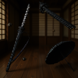 Spada giocattolo in plastica Paragua Katana per cosplay, dai 14 anni in su - Product Image 2