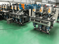 Machine de perçage automatique de verre à trois têtes Eworld, épaisseur 3-25 mm, 220V/380V, construction en acier, moteur puissant, utilisation facile
