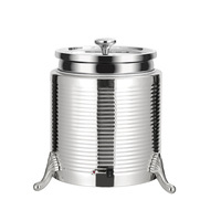 Seau chauffe-soupe électrique en acier inoxydable 304 pour buffet, pot à soupe isolé chauffant pour le petit-déjeuner d'hôtel, préservation de la chaleur