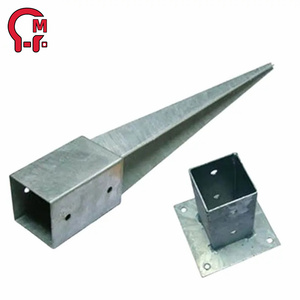HLM <span class=keywords><strong>4x4</strong></span> Pole Bride Béton Acier Piquet de Sol <span class=keywords><strong>Ancrage</strong></span> de <span class=keywords><strong>Poteau</strong></span> de Clôture - Product Image 4