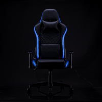 Chaise de Gaming en cuir Pu coloré, idéale pour les jeux de course, avec Led rvb, couleur noire, éclairage, usine en chine