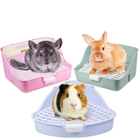 Bac à litière Portable Double couche pour lapin respectueux de l'environnement dégradable étanche voyage jetable nouvel état plastique