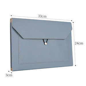 A4 A4 A4 Văn Phòng Trường Tài Liệu Lưu Trữ Túi Tổ Chức Danh Mục Đầu Tư Trường Hợp Không Thấm Nước PU Da Biểu Tượng Tùy Chỉnh Thư Mục Tập Tin - Product Image 6