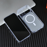Funda Transparente Ultra Magnética para 17 Pro Max, Recortes Precisos, Protección Anticaídas en las 4 Esquinas, Placa Trasera Esmerilada 1:1