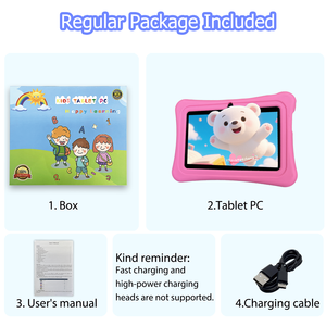 Tablet PC <span class=keywords><strong>7</strong></span> inci anak-anak, mainan edukasi Wi-Fi 32GB 3000MAH baterai 1024x600 resolusi Quad Core MTK <span class=keywords><strong>Android</strong></span> 12 - Product Image 6