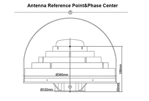 גבוהה רווח גבוהה דיוק GNSS 3D לחנוק טבעת אנטנה
