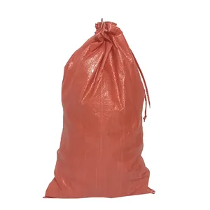2024 Bas prix Sac costales bolsas rafia sacos de polipropileno de 50 kg rojos blanco para azucar mineros riz arroz