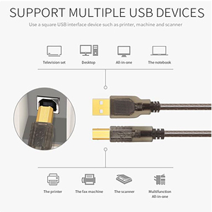 USB <strong>Printer</strong> <strong>Cable</strong> 5M Type a to Type B Printing <strong>Cable</strong>, High-Speed Print Cord for Scanners, Laptop, Computer, HP, Canon, Samsung - Product Image 4
