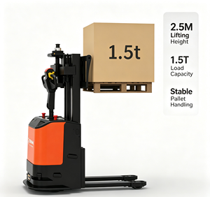 Chariot élévateur autonome Stackerman, hauteur de levage 2,5 m, capacité de charge 1,5 tonne, robot intelligent de superposition de palettes pour entrepôt - Product Image 5