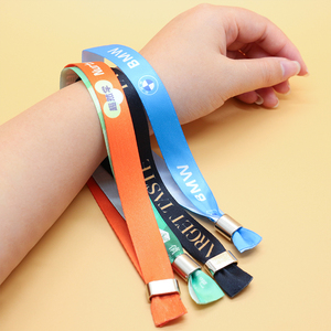Boucle réglable écologique en métal et aluminium à usage unique <span class=keywords><strong>pour</strong></span> bracelets événementiels, festivals et fêtes - Product Image 2