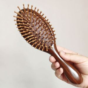 Wooden Paddle Hair <b>Brush</b> Natural Wood Bristle Scalp Massage <b>Brush</b> for Daily Hair Care - Product Image 1
