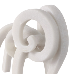 Estatua Espiral Artística de Poliresina, Escultura Decorativa para Sala de Estar, Oficina en Casa, Decoración con Curvas Fluidas y Diseño Caprichoso - Product Image 5