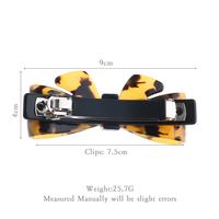 Barrette à cheveux en acétate de cellulose style coréen avec nœud, pince à cheveux, épingle à cheveux, accessoires pour femmes et filles 810162