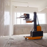 Robot autonome IA pour le traitement des murs : ponçage de la mastic et peinture au latex, machine à mastic murale, robot de ponçage et de meulage mural