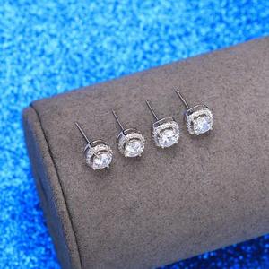 Most Selling Moissanite Diamond Earrings Premium Sterling <b>Silver</b> Fine Jewelry for Women Luxury Fashion and Daily Styling Sale - Product Image 3