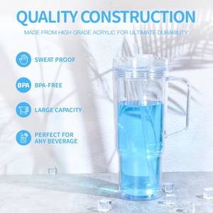 Vaso Personalizado con Logotipo de 40 oz, Vaso de Plástico, Vaso Acrílico de Doble Pared para Vinilo UV DTF, <span class=keywords><strong>Taza</strong></span> para Beber Café - Product Image 4