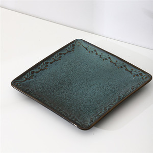 Última Llegada, Vajilla <span class=keywords><strong>de</strong></span> Porcelana Verde Oscuro Personalizada para Restaurante a Precio Económico con Logotipo - Product Image 3