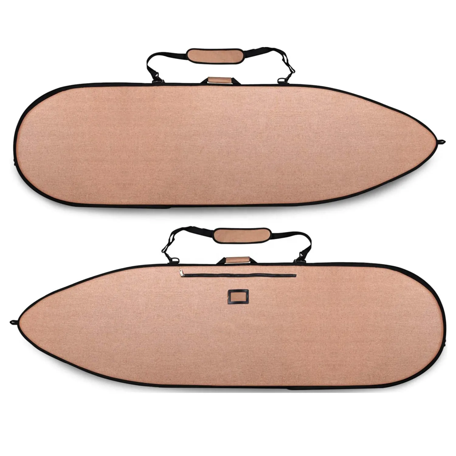 BSCI Factory Wholesale Customize Double Cover Canvas Wheeled Inflatable Surf Board Fin windsurf Surfboard Travel Bag