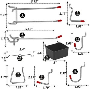 Cardboard Display <b>Stand</b> With Hook Hangers Popular Peg Hooks - Product Image 4
