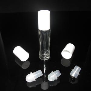 10ml trasparente di olio essenziale di vetro roll on bottiglia con rullo di vetro palla - Product Image 1